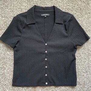 Madewell Textured Charcoal Top